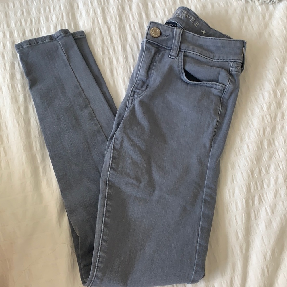 American Eagle Outfitters, Grey/Blue, Jeans
